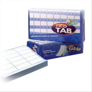 Tico TAB 1 - Carta - Opaca - autoadesivo permanente - bianco - 72 x 23.5 mm 600…