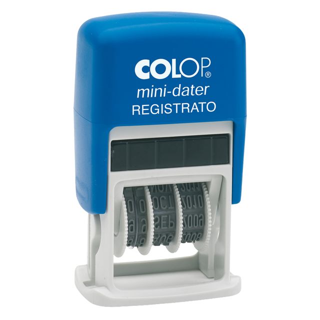 Timbro Mini Dater S160/L3 Datario + REGISTRATO - 4 mm - autoinchiostrante - Col…