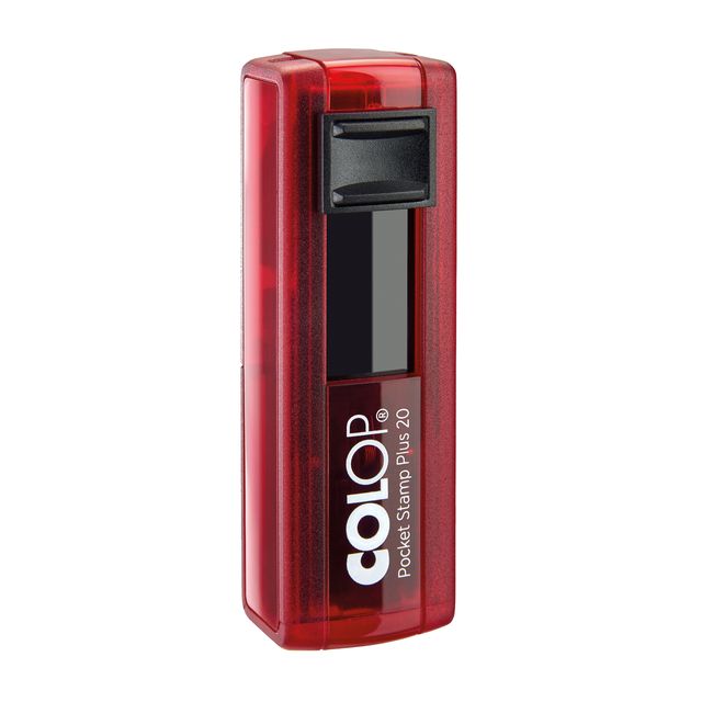 Timbro Pocket Stamp Plus 20 - 14 x 38 mm - 4 righe - autoinchiostrante - rosso …