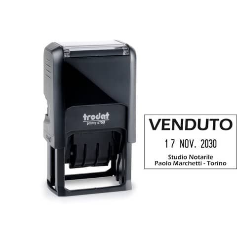Timbro personalizzzabile Printy 4.0 - 41 x 24 mm - Trodat