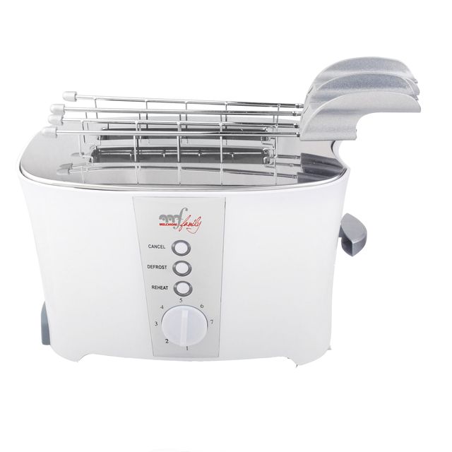 Tostapane elettrico - 2 pinze - 600 W - bianco - Melchioni family
