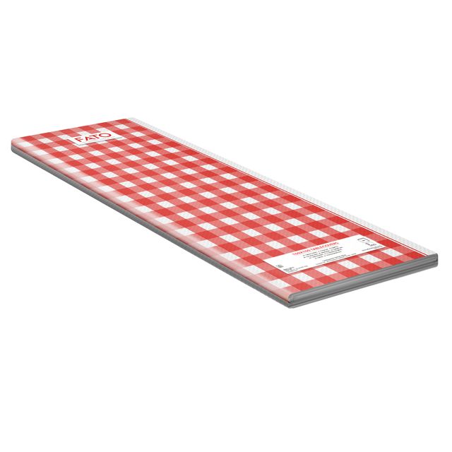 Tovaglia Tissue - linea Snack - 100 x 100 cm - rosso/bianco - Fato - conf. 50 p…