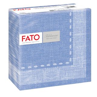 Tovagliolo linea AirLaid - carta - 40 x 40 cm - cachemire/blu - Fato - conf. 50…