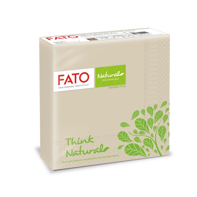 Tovagliolo linea Natural Style - carta - 2 veli - 33 x 33 cm - Fato - conf. 50 …
