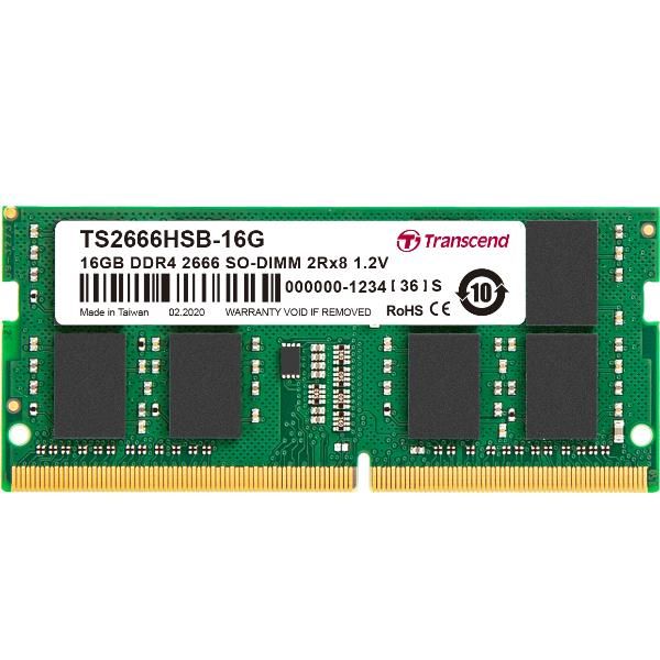 Transcend - DDR4 - modulo - 16 GB - SO DIMM 260-pin - 2666 MHz / PC4-21300 - CL…