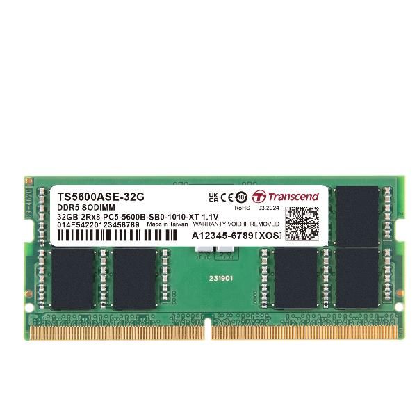 Transcend - DDR5 - modulo - 32 GB - SO DIMM 262-pin - 5600 MHz / PC5-44800 - CL…