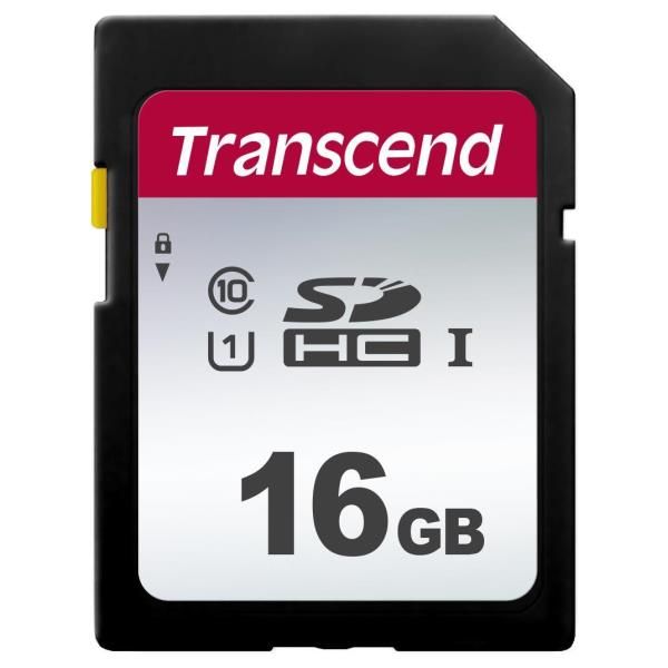 Transcend 300S - Scheda di memoria flash - 16 GB - UHS-I U1 / Class10 - UHS-I S…