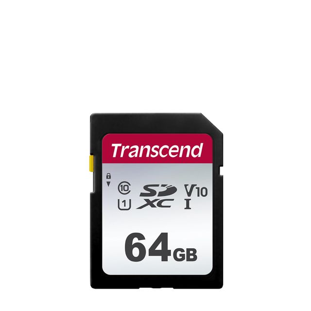 Transcend 300S - Scheda di memoria flash - 64 GB - Video Class V10 / UHS-I U1 /…