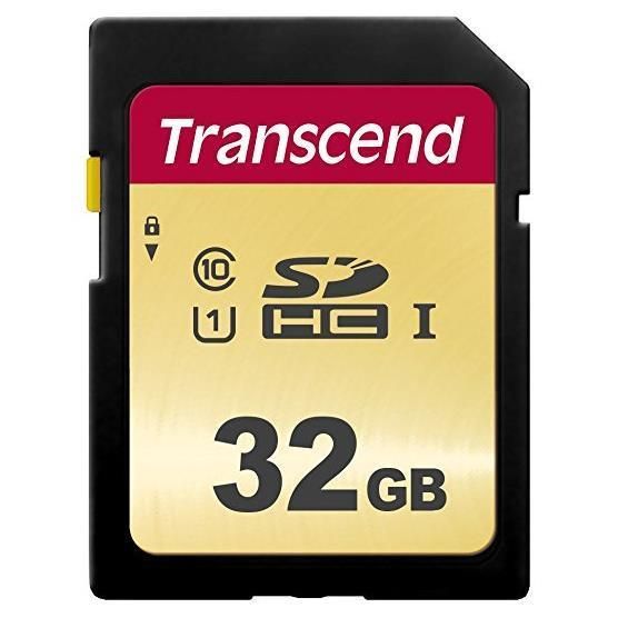 Transcend 500S - Scheda di memoria flash - 32 GB - UHS-I U1 / Class10 - UHS-I S…