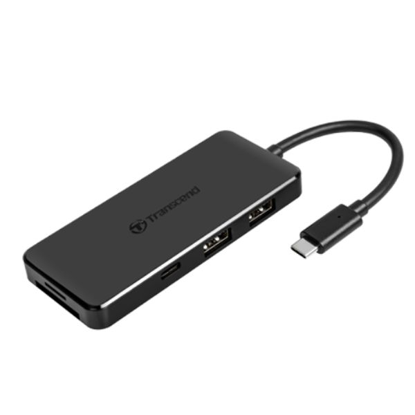 Transcend 6-in-1 USB Type-C Hub HUB5C - Hub - 2 x USB 3.1 Gen 1 + 1 x USB 3.1 G…