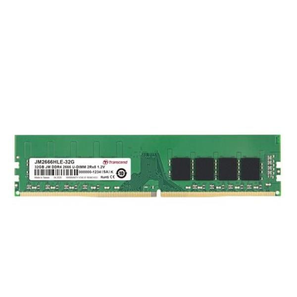 Transcend JetRAM - DDR4 - modulo - 32 GB - DIMM 288-PIN - 2666 MHz / PC4-21300 …