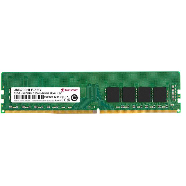 Transcend JetRAM - DDR4 - modulo - 32 GB - DIMM 288-PIN - 3200 MHz / PC4-25600 …
