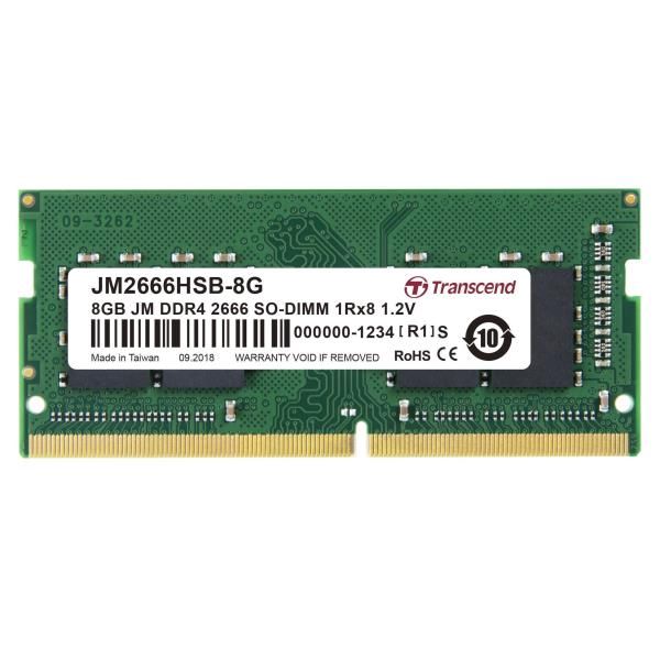 Transcend JetRAM - DDR4 - modulo - 8 GB - SO DIMM 260-pin - 2666 MHz / PC4-2130…
