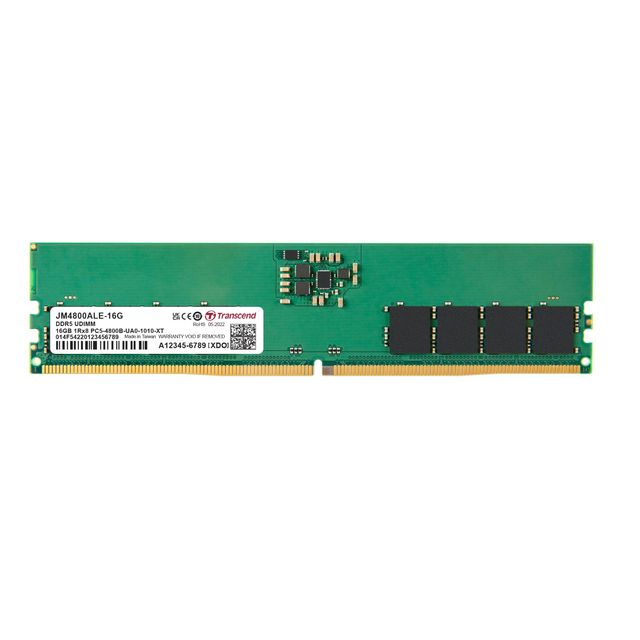 Transcend JetRAM - DDR5 - modulo - 16 GB - DIMM 288-PIN - 4800 MHz / PC5-38400 …