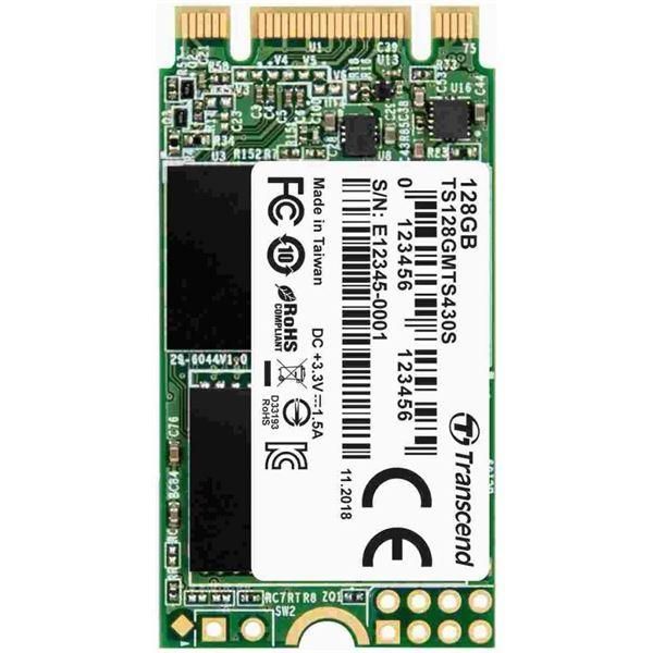 Transcend MTS430S - SSD - 256 GB - interno - M.2 2242 - SATA 6Gb/s