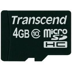 Transcend Premium - Scheda di memoria flash - 4 GB - Class 10 - 133x - microSDHC