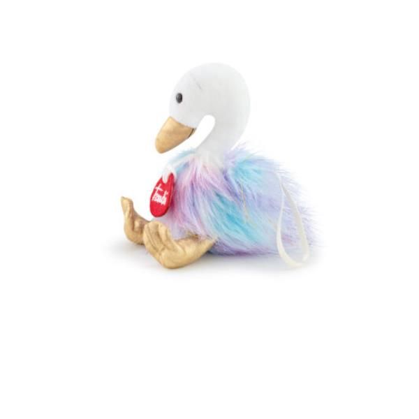 Trudi Charm Pompon - Swan - bianco, blu, rosa, oro