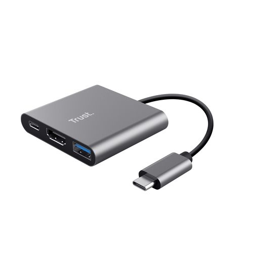 Trust Dalyx 3-in-1 Multiport USB-C Adapter - Docking station - USB-C 3.2 Gen 1 …