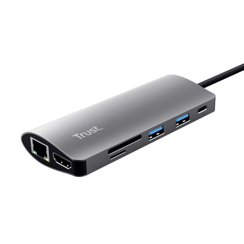 Trust Dalyx 7-in-1 USB-C Multiport Adapter - Docking station - USB-C 3.2 - HDMI…
