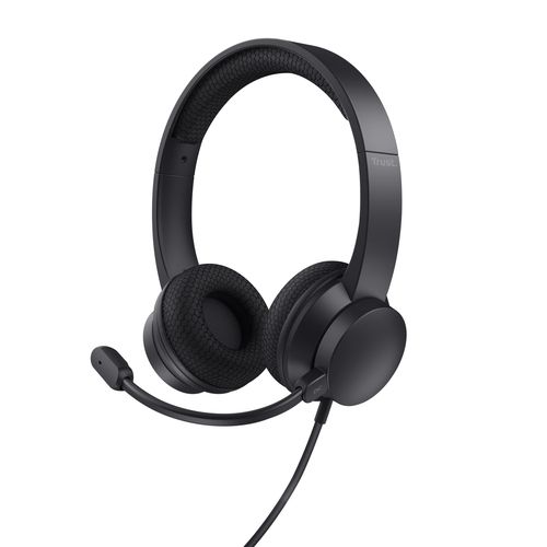 Trust HS-260 - Cuffie con microfono - over ear - cablato - USB-A - nero