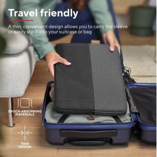 Trust Lisboa - Custodia per notebook - fino a 16" - nero