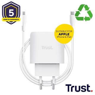 Trust Maxo 45W, Interno, AC, 20 V, 2 m, Bianco