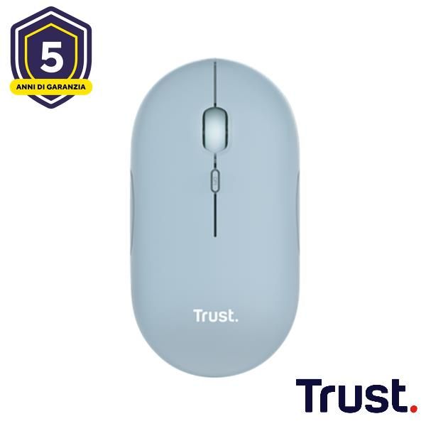 Trust Puck - Mouse - per destrorsi e per sinistrorsi - ottica - 4 pulsanti - se…