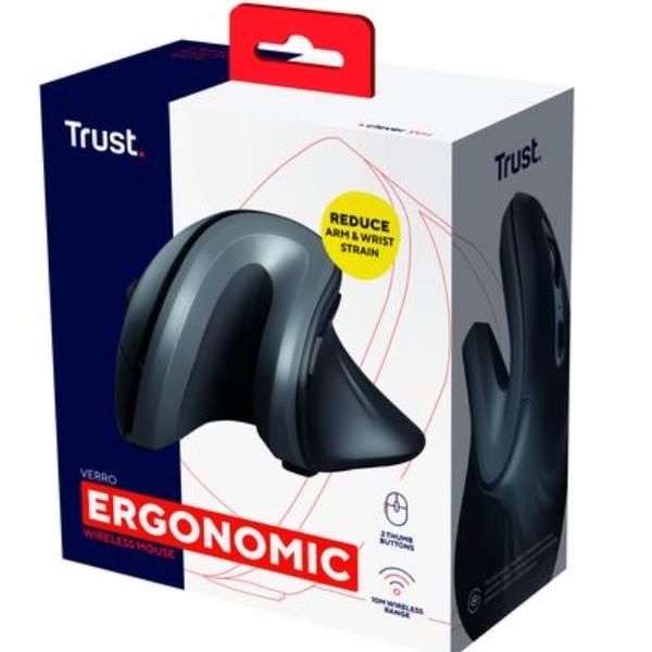 Trust Verro - Mouse verticale - ergonomico - per destrorsi - ottica - 6 pulsant…