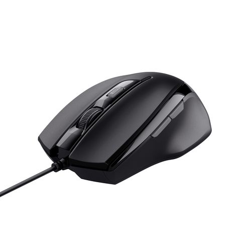 Trust Voca Comfort - Mouse - per destrorsi - ottica - 6 pulsanti - cablato - USB
