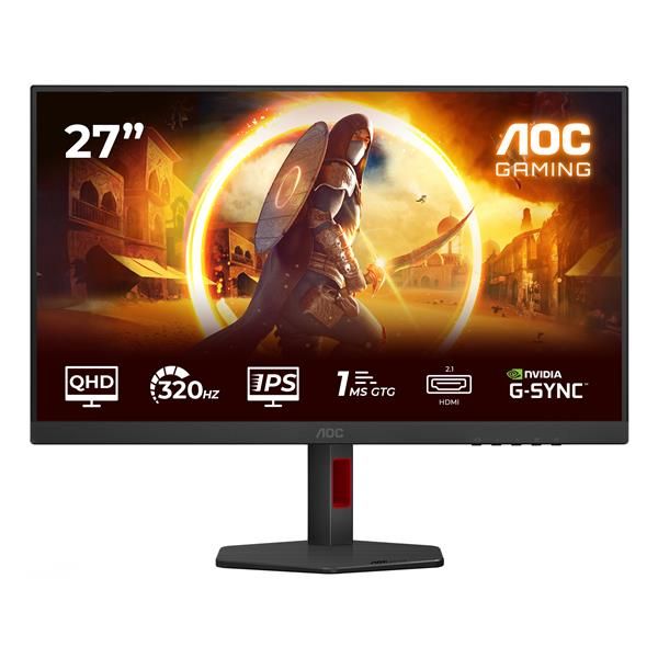AOC G4 Q27G4SRU, 68,6 cm (27ʺ), 2560 x 1440 Pixel, Quad HD, LED, 1 ms, Nero