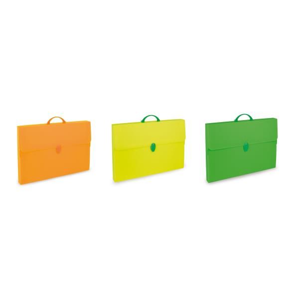 Valigetta Polionda Fluo -36,5x56,5cm - dorso 5,5cm - colori assortiti - Favorit