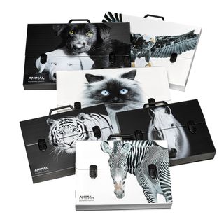 Valigetta polionda Animal Friends - 28 x 38 cm - dorso 5 cm - fantasie assortit…