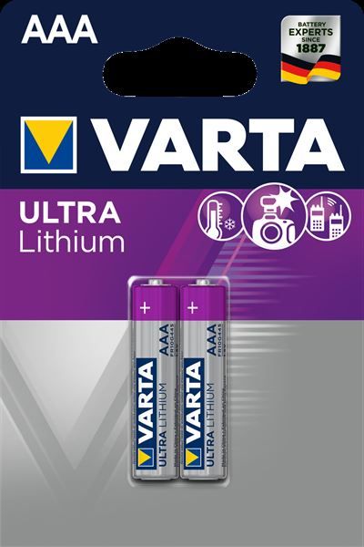 Varta - Batteria 2 x AAA - Li - 1100 mAh