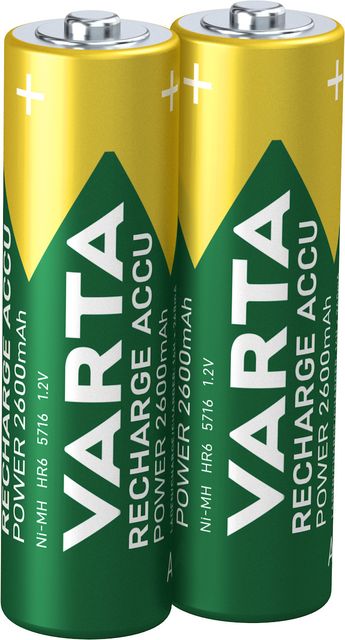 Varta Rechargable Accu - Batteria 2 x tipo AA - NiMH - (ricaricabili) - 2600 mAh
