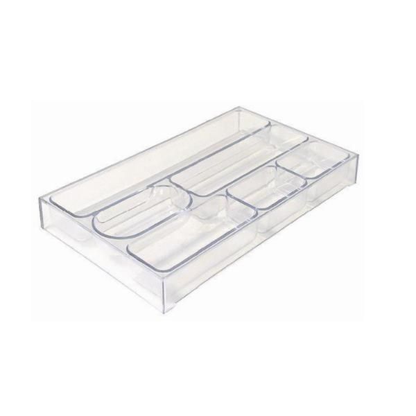 Vaschetta portacancelleria - 25,3 x 3,4 x 15,7 cm - trasparente neutro - Arda