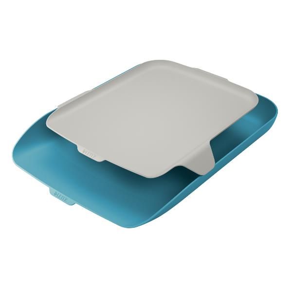 Vaschetta portacorrispondenza - con vassoio organizer Cosy - blu - Leitz