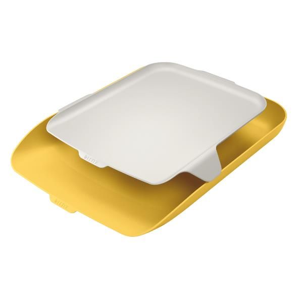 Vaschetta portacorrispondenza - con vassoio organizer Cosy - giallo - Leitz