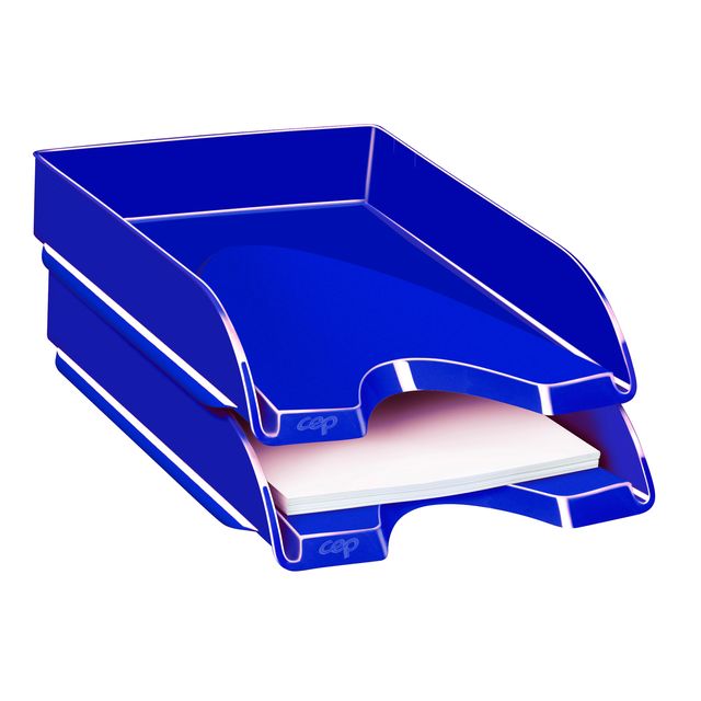 Vaschetta portacorrispondenza CepPro Gloss - 34,8 x 25,7 x 6,6 cm - blu oceano …