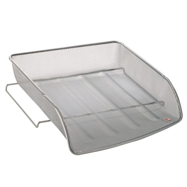 Vaschetta portacorrispondenza Mesh - 27 x 6,5 x 34 cm - rete metallica - argent…