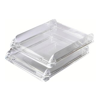 Vaschetta portacorrispondenza Nimbus - 26,8 x 5,5 x 33 cm - cristallo trasparen…