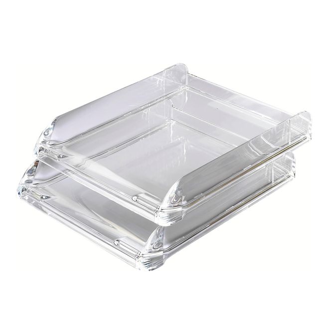 Vaschetta portacorrispondenza Nimbus - 26,8 x 5,5 x 33 cm - cristallo trasparen…