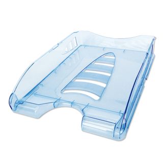 Vaschetta portacorrispondenza Sunrise - 33,5 x 25,4 x 7 cm - azzurro trasparent…