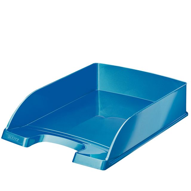 Vaschetta portacorrispondenza WOW - 25,5 x 35,7 x 7 cm - blu metallizzato - Lei…
