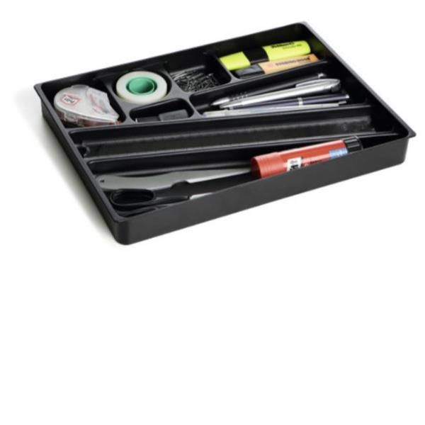 Vaschetta portaoggetti Idealbox per cassetti - 24 x 34 x 3,6 cm - nero - Durable