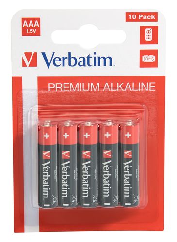 Verbatim - Batteria 10 x AAA / LR03 - Alcalina