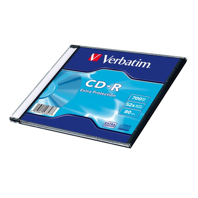 Verbatim - Scatola 200 CD-R DataLife Single Pack - slim case - serigrafato - 1x…