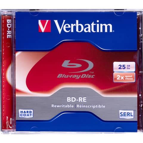 Verbatim - Scatola 5 Blu Ray BD-RE SL - serigrafato - 43615 - 25GB