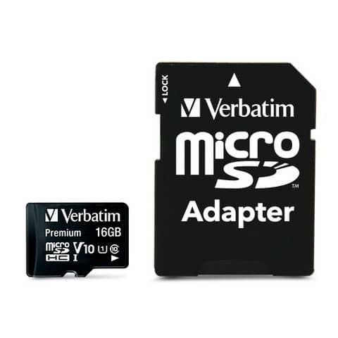 Verbatim - Scheda di memoria flash (adattatore microSDHC per SD in dotazione) -…
