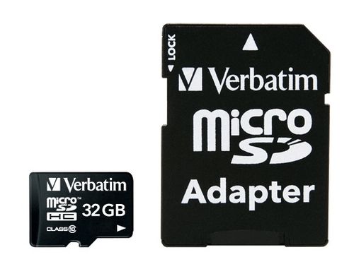 Verbatim - Scheda di memoria flash (adattatore microSDHC per SD in dotazione) -…