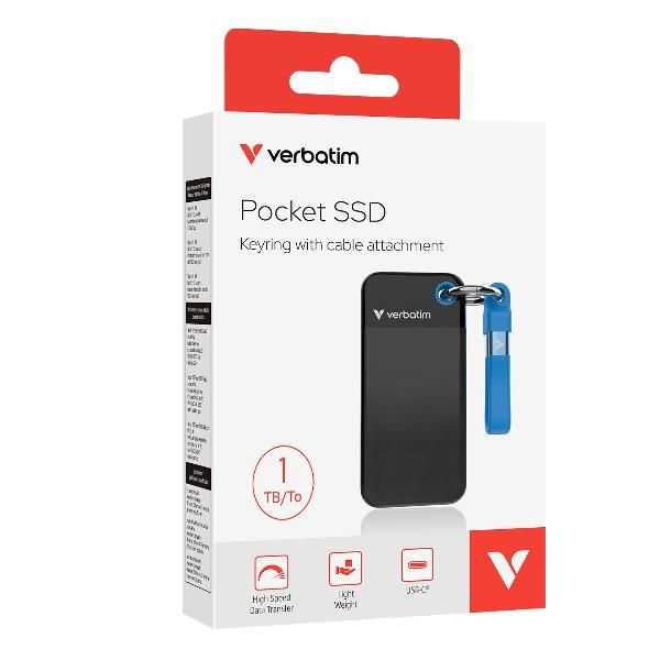 Verbatim POCKET SSD USB 3.2 GEN2 1TB BKBLU